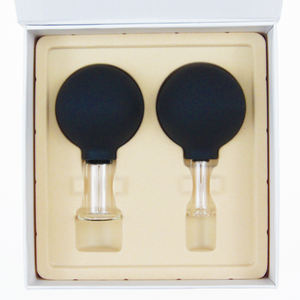 Ensemble de ventouses en verre à ampoule d'aspiration en caoutchouc 2 pièces Anti Cellulite Vacuum <span class=keywords><strong>Massage</strong></span> Body <span class=keywords><strong>Facial</strong></span> <span class=keywords><strong>Massage</strong></span> Rejuva <span class=keywords><strong>Cup</strong></span> - Product Image 2