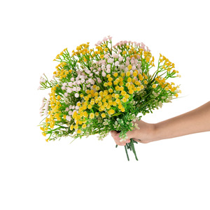 CallaFloral Ramo de Flores Artificiales de Baby's Breath, Decoraciones de Boda de Plástico, Rojo, Naranja, Morado MW61333 - Product Image 5