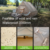 Tente imperméable de luxe grande tente climatisée gonflable tentes de camping en plein air