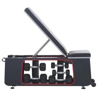 Banc de rangement pour haltères réglable SP pliable multifonctionnel avec fonctions Sit-Up & Press Noir 300kg Poids maximum de l'utilisateur