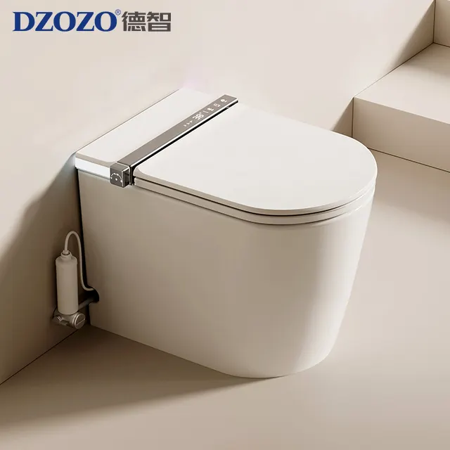 S006 banheiro inteligente com sensor de descarga automática de luxo moderno banheiro de cerâmica inteligente