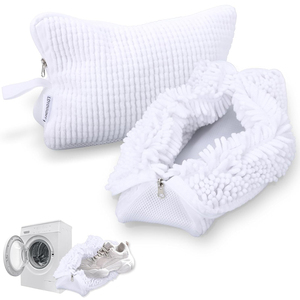 Sac de lavage réutilisable pour chaussures avec fermeture éclair dissimulée de protection, sac de lavage pour machine à laver, sacs de lavage enveloppants à 360° pour machine à laver - Product Image 1