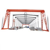 Grue portique électrique de 25 tonnes, Grue portique industrielle de quai, Commande au sol et à distance, Conception entièrement fermée, Hauteur de levage de 10 m, 24 m