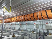 Tuyau d'air à pression positive résistant au feu, matériau PVC, conduit d'air flexible pour l'exploitation minière et la ventilation des tunnels