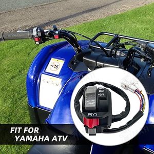 Interruptor de Manillar Izquierdo para ATV/UTV Compatible con <span class=keywords><strong>Yamaha</strong></span> <span class=keywords><strong>Grizzly</strong></span> <span class=keywords><strong>125</strong></span> Raptor <span class=keywords><strong>125</strong></span> 250 Wolverine YFM350F Warrior 350 4KB-83973-21-00 - Product Image 2