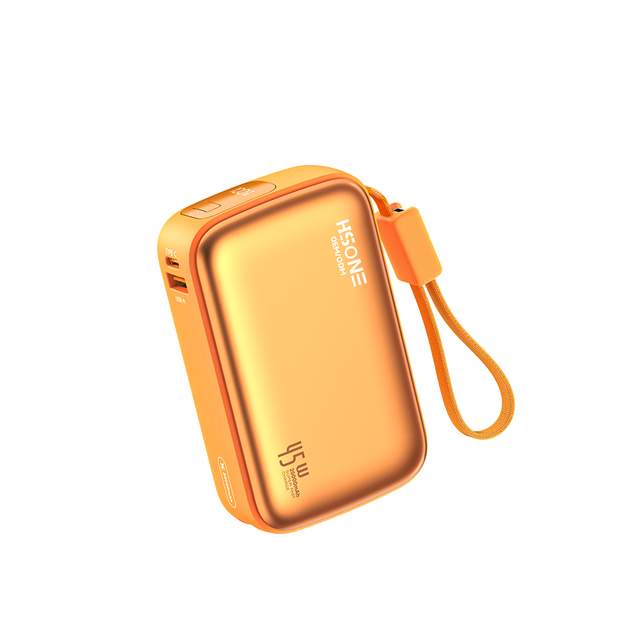 45W MAX 20000mAh Power Bank Charges iPhone to 50% in 20 Min Dual Built-in Cables 3C Certified NTC Smart Temp Free Laser