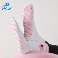 Calcetines de Pilates al por Mayor con Agarre, Logotipo Bordado Personalizado, MOQ Bajo, Calcetines de Yoga Personalizados Listos para Enviar, Calcetines de Yoga Antideslizantes de Alta Calidad