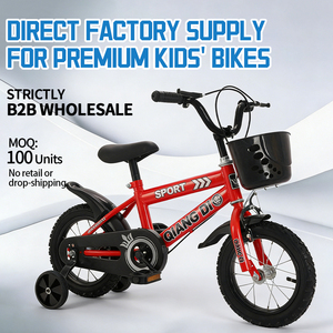 UNIQUEMENT B2B - Prix Abordable - Vélo Bleu et Rouge pour Enfants de 2 à 10 Ans (12-14-16 Pouces) - Idéal comme Cadeau pour Garçon - Product Image 1