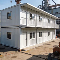 Maisons modulaires portables pliables de 20 pieds, maisons conteneurs préfabriquées pliantes en acier, abri de voiture rapide à vendre