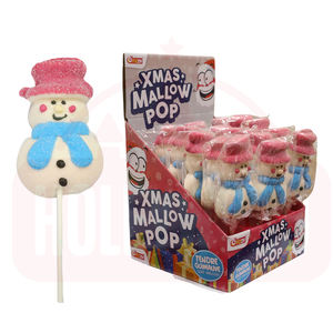 Holeywood 4D Noël Délicat Bonhomme De Neige Guimauve Sucette Mixte Boîte De Bonbons À Saveur De Fruits Emballage Doux Dent <span class=keywords><strong>Plaisir</strong></span> - Product Image 6