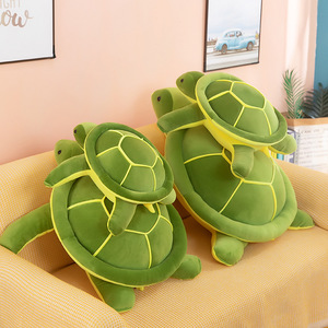 Juguetes de peluche de tortuga verde, cojín suave de tortuga, almohada <span class=keywords><strong>Oogway</strong></span>, respaldos, Tortuga de ojos grandes, muñecos de animales de peluche, regalo para niños barato - Product Image 4