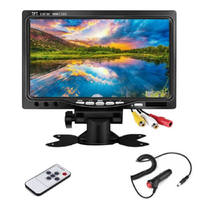 Monitor de Respaldo LCD TFT de 7 Pulgadas con Entrada de Video RCA de 2 Canales, Pantalla de Visión Trasera HD para Camioneta, Camión, Vehículo Comercial