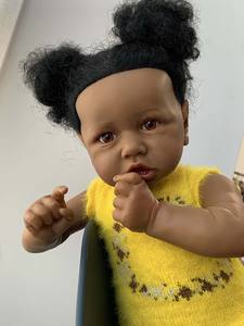 Muñecas Reborn Indias de Gran Tamaño (18.5 Pulgadas) de la Marca Af Interactivas, Modelos <span class=keywords><strong>Hoomai</strong></span>, An Cvin, Xheap Bulldogs, Guessbelly, Bonnie y Laura - Product Image 4