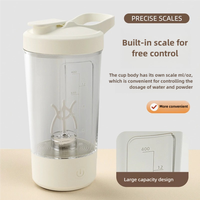 Gobelet mélangeur électrique à isolation sous vide avec recharge USB portable personnalisé, design moderne, pour café et poudre de protéines