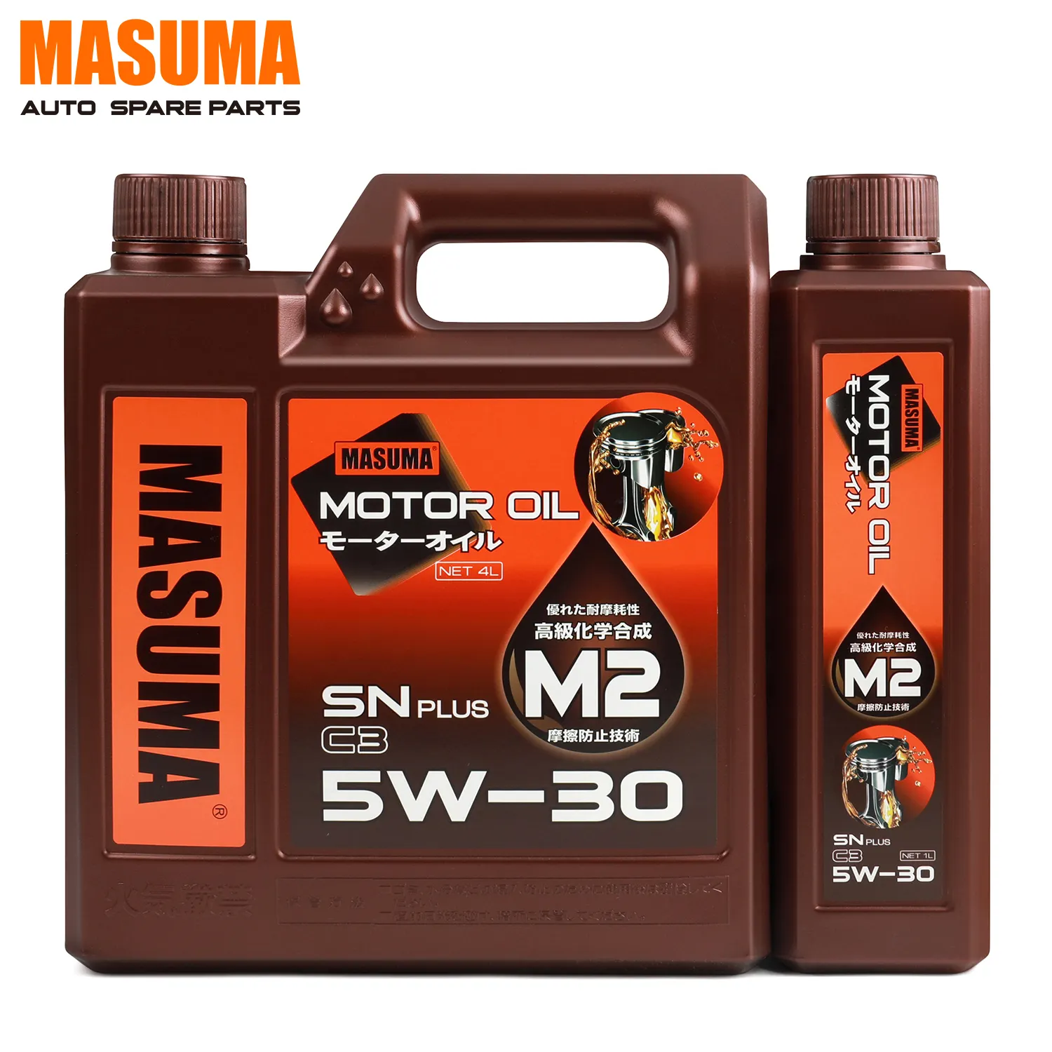 M2 5W-30 PLUS C3 4L MASUMA น้ำมันหล่อลื่นน้ำมันเครื่องรถยนต์เบนซินน้ำมันหล่อลื่นเครื่องยนต์สังเคราะห์เต็มรูปแบบ