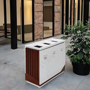 Meilleur prix 165L Métal <span class=keywords><strong>Poubelle</strong></span> Extérieure <span class=keywords><strong>3</strong></span> <span class=keywords><strong>Compartiments</strong></span> Rue Bacs De Recyclage pour Hôtel Centre Commercial Utiliser <span class=keywords><strong>Poubelle</strong></span> Commerciale - Product Image 2