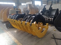 Grappin pour excavatrice de 20 tonnes, râteaux hydrauliques, râteau à brosses, grappin à vendre