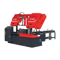 Scie à ruban CNC entièrement automatique pour couper les métaux Machine de découpe mentale intelligente et horizontale avec pince hydraulique