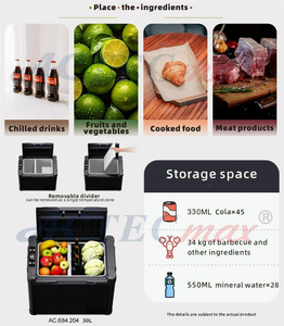 Nevera Portátil para Coche de 30L 40L 50L, Refrigerador de 12V para Vehículos, Camiones, AC.684.204, 24V, para Acampar al Aire Libre, RV, Congelador - Product Image 4