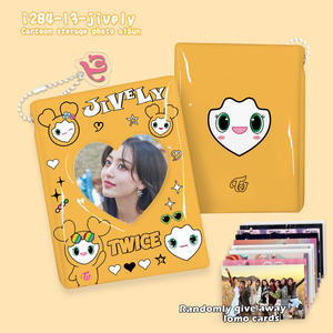 KPOP TWICE LOVELY Cartoon PVC Card Books Chaeyoung Nayeon Tzuyu <span class=keywords><strong>MOMO</strong></span> Sana Photo Cards Display Holder Card Binder Fans Collection - Product Image 5
