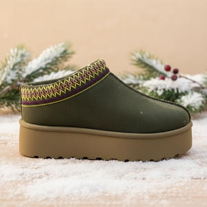 סחר חוץ בין גודל גדול בקרסול בובת קרסול בוטי שלג מגפי נשים 2025 חורף חדש אירופה תחתית עבה Pvc רדוד - Product Image 4