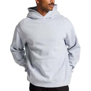 Sweat à capuche personnalisé 100% coton éponge française lavage Vintage 450 Gsm automne saison tricoté col à capuche avec motif solide - Product Image 2