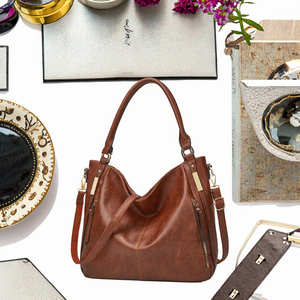 Conjunto de Bolsos de Mano con Cierre de Gran Capacidad para Mujer 2023, Nueva Tendencia de Moda Popular con Bolso de Cuero PU - Product Image 2