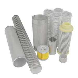 chemical fiber filter oil pleated 304 316 stainless steel filter element