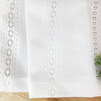 100% polyester Anti UV Blanc Thermique Isolé Traitement Rideaux Soleil Bloc Rideau Tissu