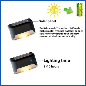 Luces Solares LED para Escalones, Resistentes al Agua IP44, Funcionan con Batería, Sensor de Luz, Decorativas para Jardín, Paisaje y Paredes Exteriores - Product Image 3