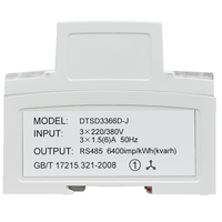 Medidor de Energía Inteligente Trifásico Industrial, Clase 0.5 de Precisión, RS485 Modbus RTU, Analizador de Energía para Monitoreo de Energía en Centros de Datos, CE