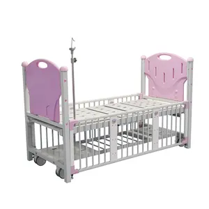 Hospital Bed Manual Double Crank Patient Children Pediatric Nursing Baby Care Furniture Manual Bed Room Baby Crib Medical Bed