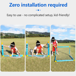 Mini but <span class=keywords><strong>de</strong></span> football portable et durable pour enfants, équipement d'entraînement sportif <span class=keywords><strong>de</strong></span> jeu en plein air, but <span class=keywords><strong>de</strong></span> football pliable - Product Image 4