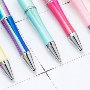 New Durable UV Gradient Bead Pens-<b>Creative</b> DIY Silk Screen Printed Plastic Ballpoint Pens for Students & Craft Lovers - Product Image 3