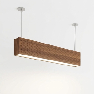 Đèn treo âm trần <span class=keywords><strong>LED</strong></span> thanh gỗ, hấp thụ âm thanh, dùng cho văn phòng, sảnh, phòng trưng bày - Product Image 2