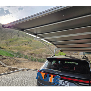 Abri de voiture moderne en aluminium 30x30 de haute qualité Installation rapide pour parking Nature <span class=keywords><strong>Bois</strong></span> traité sous pression - Product Image 4