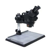 Microscope numérique trinoculaire 6558X avec zoom continu 6,5-58X, positionnement laser coaxial, réparation de puces PCB, Type-C