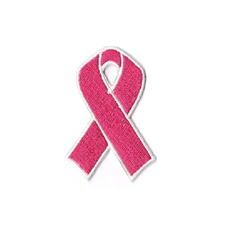 Breast Cancer Awareness Iron on Embroidered Patches Heart Hope Butterfly Sew on Cloth Flamingo Repair Patches