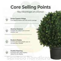 Árbol Topiario Artificial de Ciprés y Cedro de 9 Pulgadas, Planta Artificial en Maceta de 23 cm, Decoración para el Hogar, Oficina, Mesa Interior, Estante