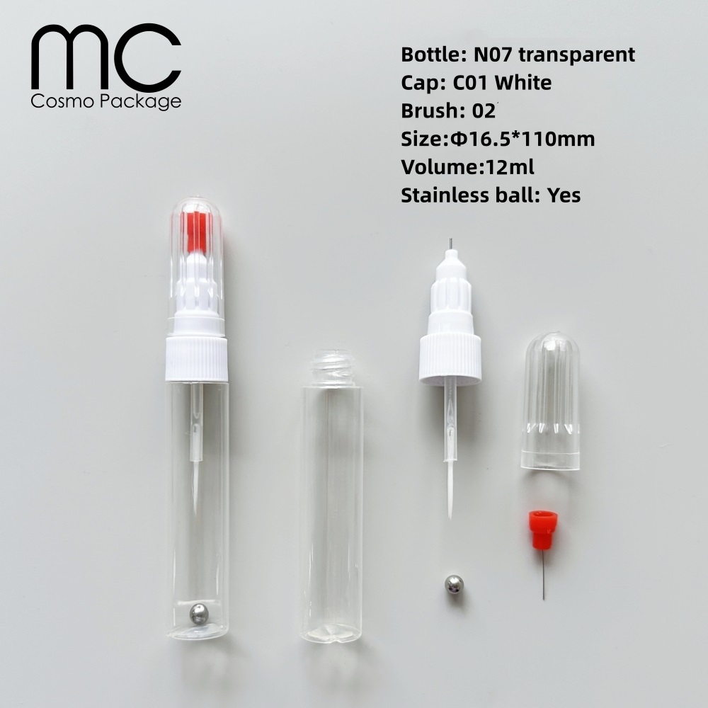 Bottiglia Trasparente N07 + Tappo Bianco C01 + Sfera