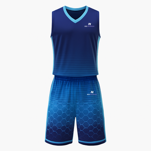Ensemble de maillots de basket-ball personnalisés pour hommes et adultes, uniforme d'entraînement de basket-ball uni avec logo imprimé par sublimation respirante - Product Image 1