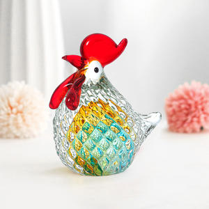 Figurine de coq en cristal poli, faite à la main, écologique, mignonne, objet de collection, ornement, cadeau, décoration d'intérieur, presse-papiers - Product Image 5