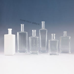 Carafe en verre carré <span class=keywords><strong>de</strong></span> qualité supérieure, emballage premium, extra clair, pour <span class=keywords><strong>gin</strong></span>, whisky, vodka, rhum, tequila, 500 ml, 750 ml, haute qualité et meilleur prix - Product Image 6