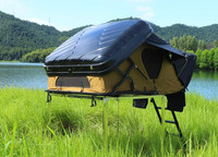2024 Chine haute qualité 4WD tout-terrain camping-car en aluminium coque dure voiture tente de toit 3m zone toile tissu pliant en aluminium