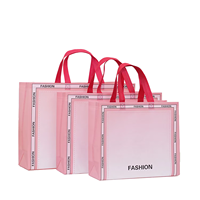 Sac fourre-tout non tissé haut de gamme et tendance, à ouverture facile, avec poignée, pour magasin de vêtements, usage quotidien en extérieur, motif lettres personnalisable