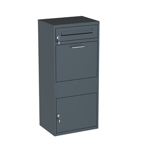 Boîte aux lettres personnalisée en acier avec porte-journal pratique Boîte aux lettres autoportante en métal robuste et étanche pour l'extérieur - Product Image 4