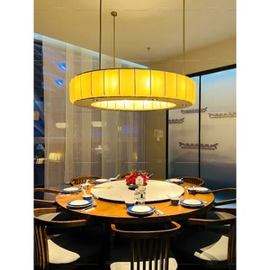 Nouveau Lustre de Restaurant de Style Chinois Rond E27 60CM 80CM 100CM avec Interrupteur pour Salon, Villa, Hôtel, Chambre Privée - Product Image 3