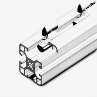 Tuerca en T M5 M6 M8 con Resorte y Bola, Tuerca Elástica para Ranura de Perfil de Aluminio 3030 4040