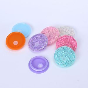 Mason Jar Bling Diamond Plastic <b>Straw</b> Lid Colorful Sealed Leakproof Heat Transfer <b>Reusable</b> Cup Lid for 16oz 20oz Mason Jars - Product Image 1