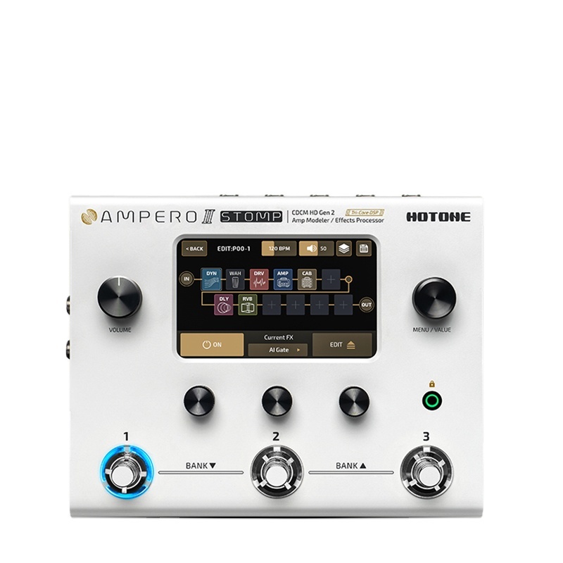 Ampero 2 Stomp Electric Guitar Bass Synthesizer - Versatile